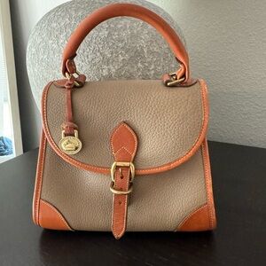 Dooney & Bourke Tan and Brown Satchel